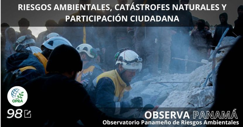 Desastres naturales y la participación ciudadana.