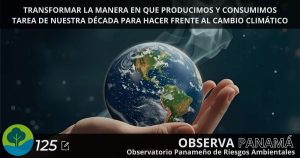 Transformar la manera en que producimos y consumimos es la tarea de nuestra década para hacer frente al cambio climático.